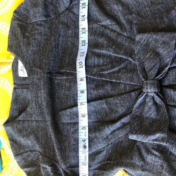 Milly of New York Wool Sweater Dress With Bow - Picture 5 of 7